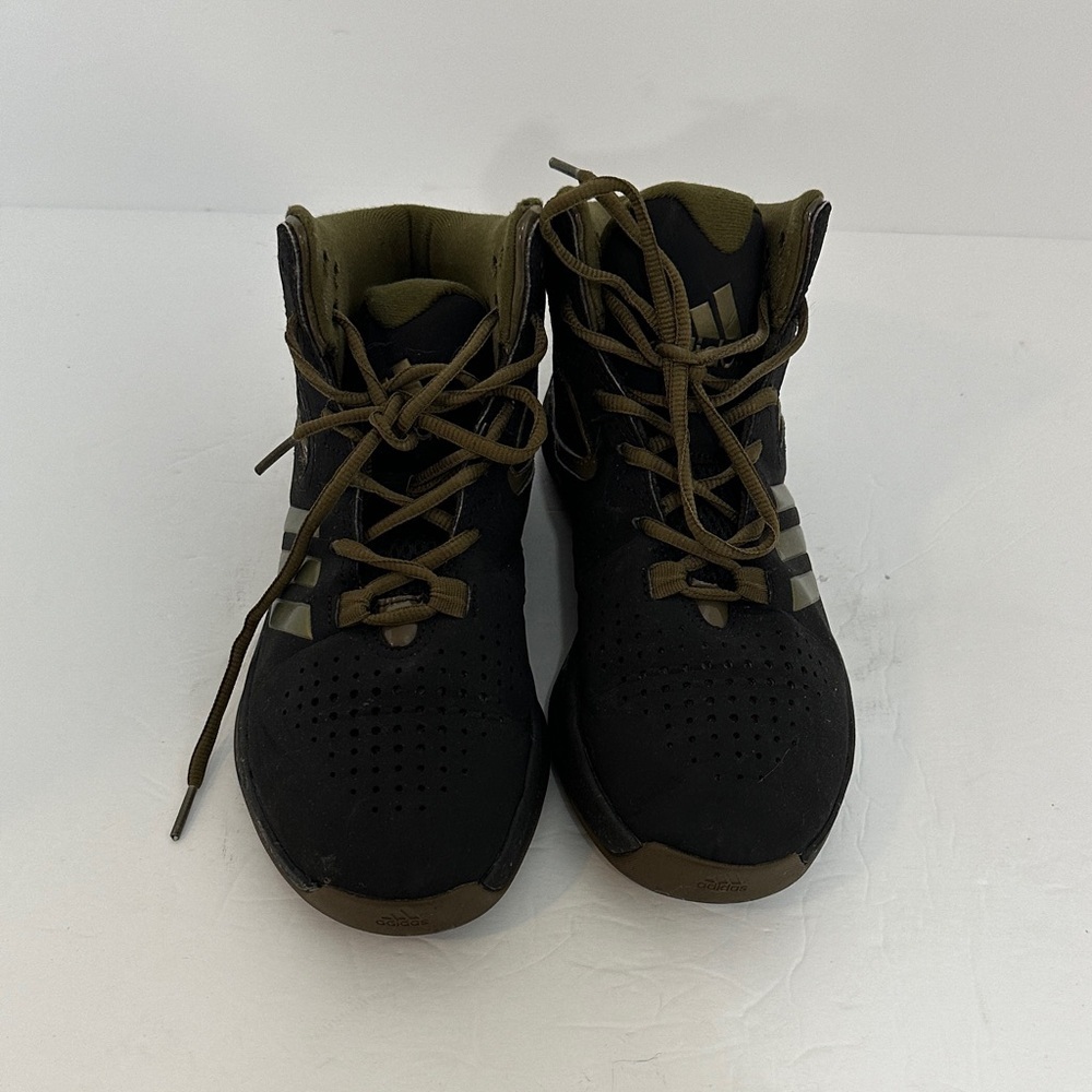 Adidas Olive and Black Sneakers boys size 6